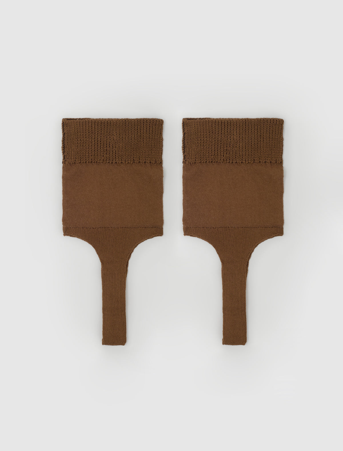 Dina short fuseau style knitted socks brown