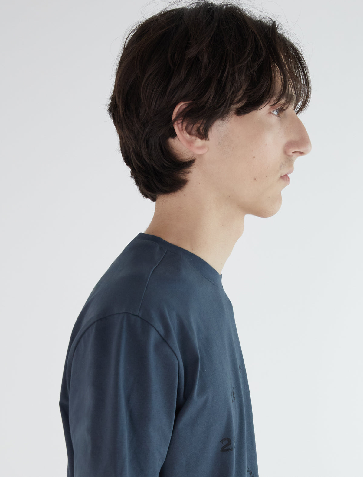 Oclock b loose tshirt distressed effect clock print