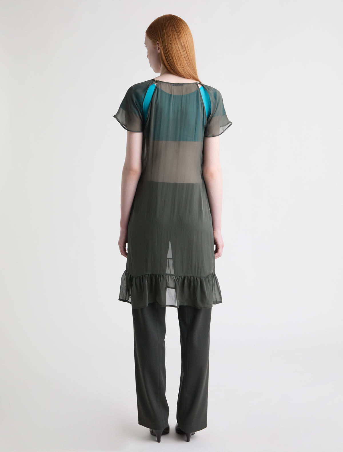 Lira dress verde oscuro