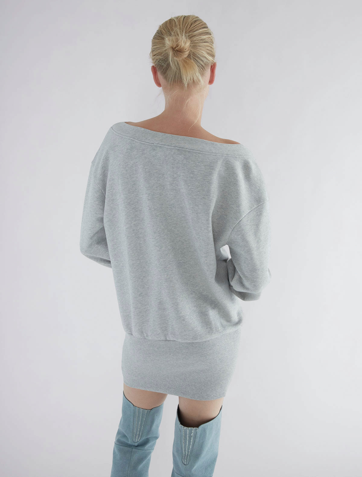 Felini long oversized sweatshirt freece fabric