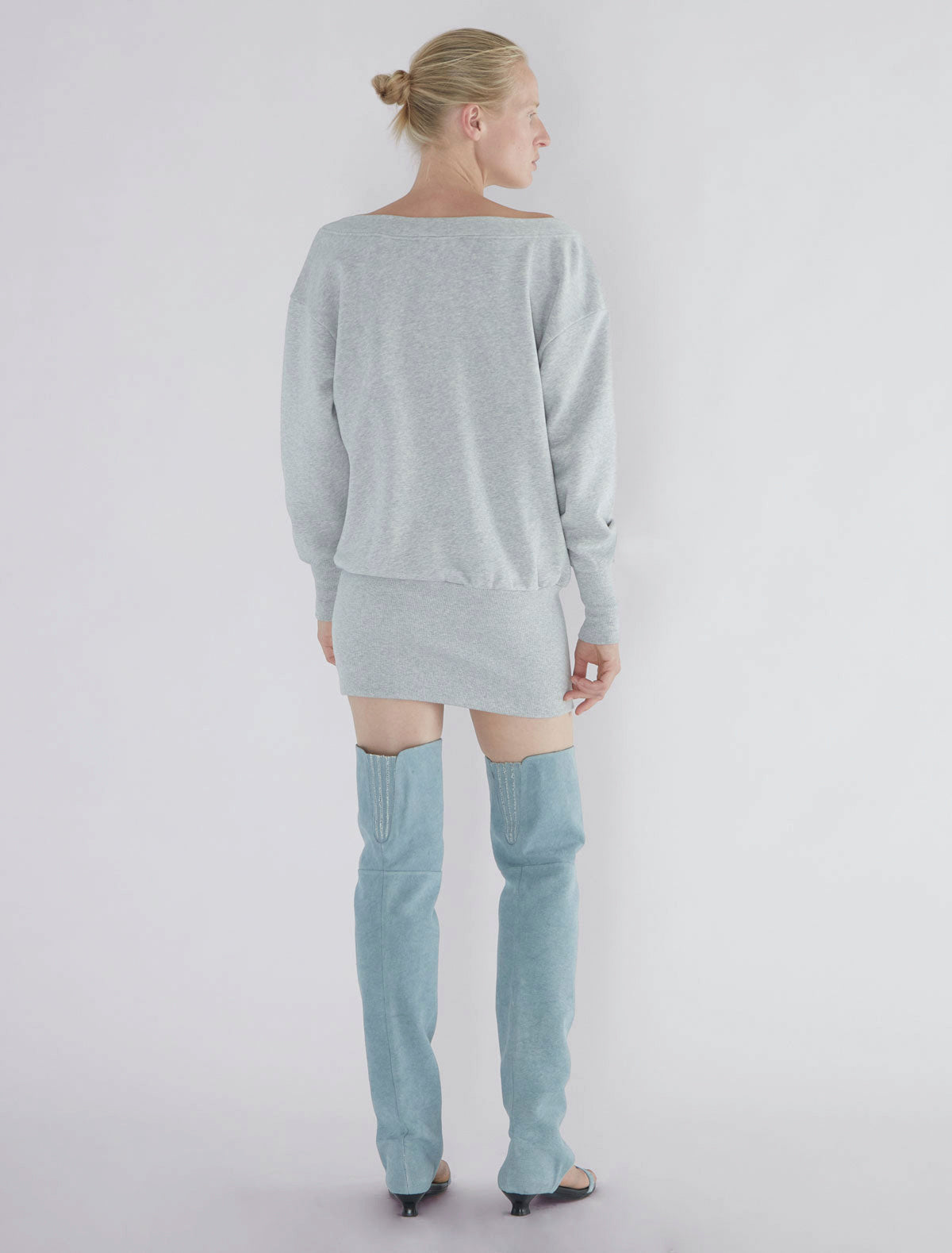 Felini long oversized sweatshirt freece fabric