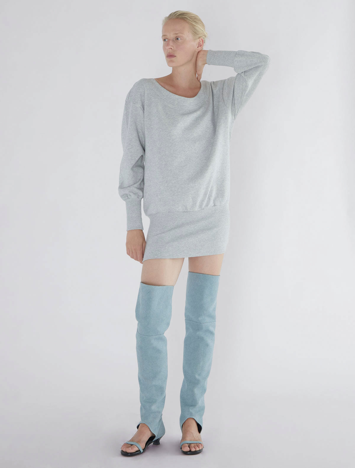 Felini long oversized sweatshirt freece fabric
