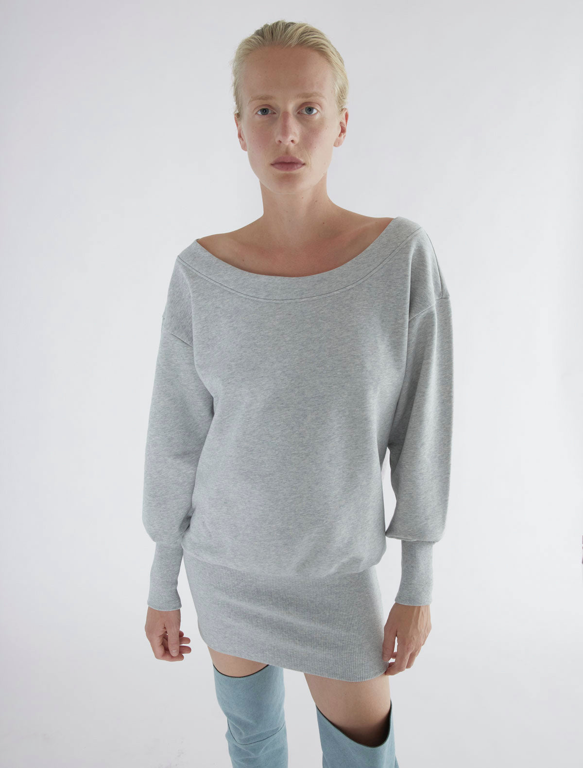 Felini long oversized sweatshirt freece fabric