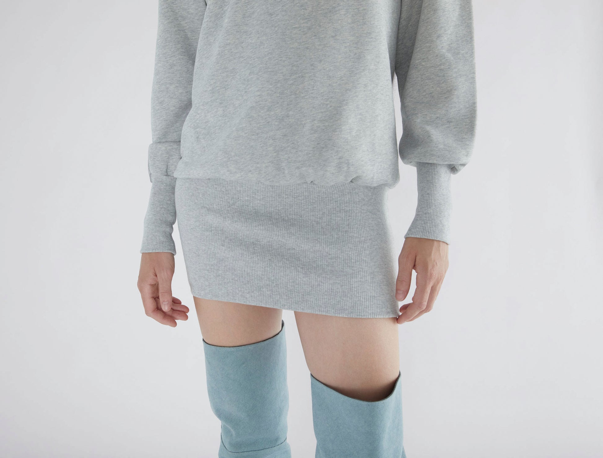 Felini long oversized sweatshirt freece fabric