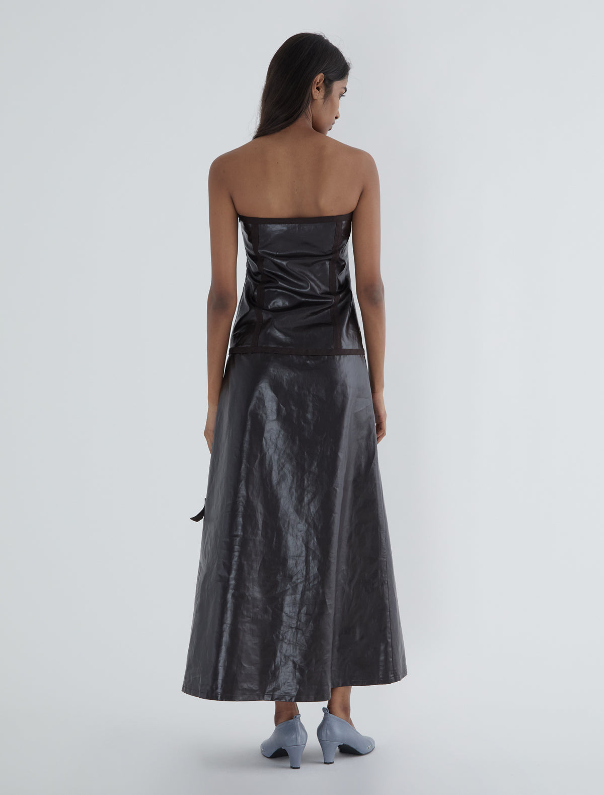 Milca bandeau dress cutout details