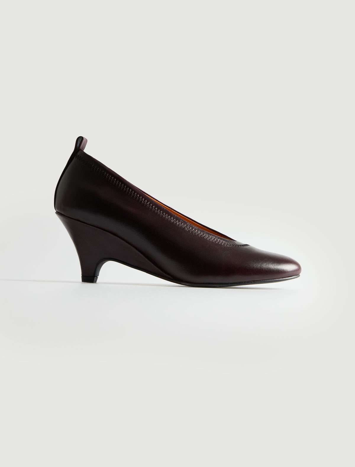 Joelia pump shaped 6 cm heel wine