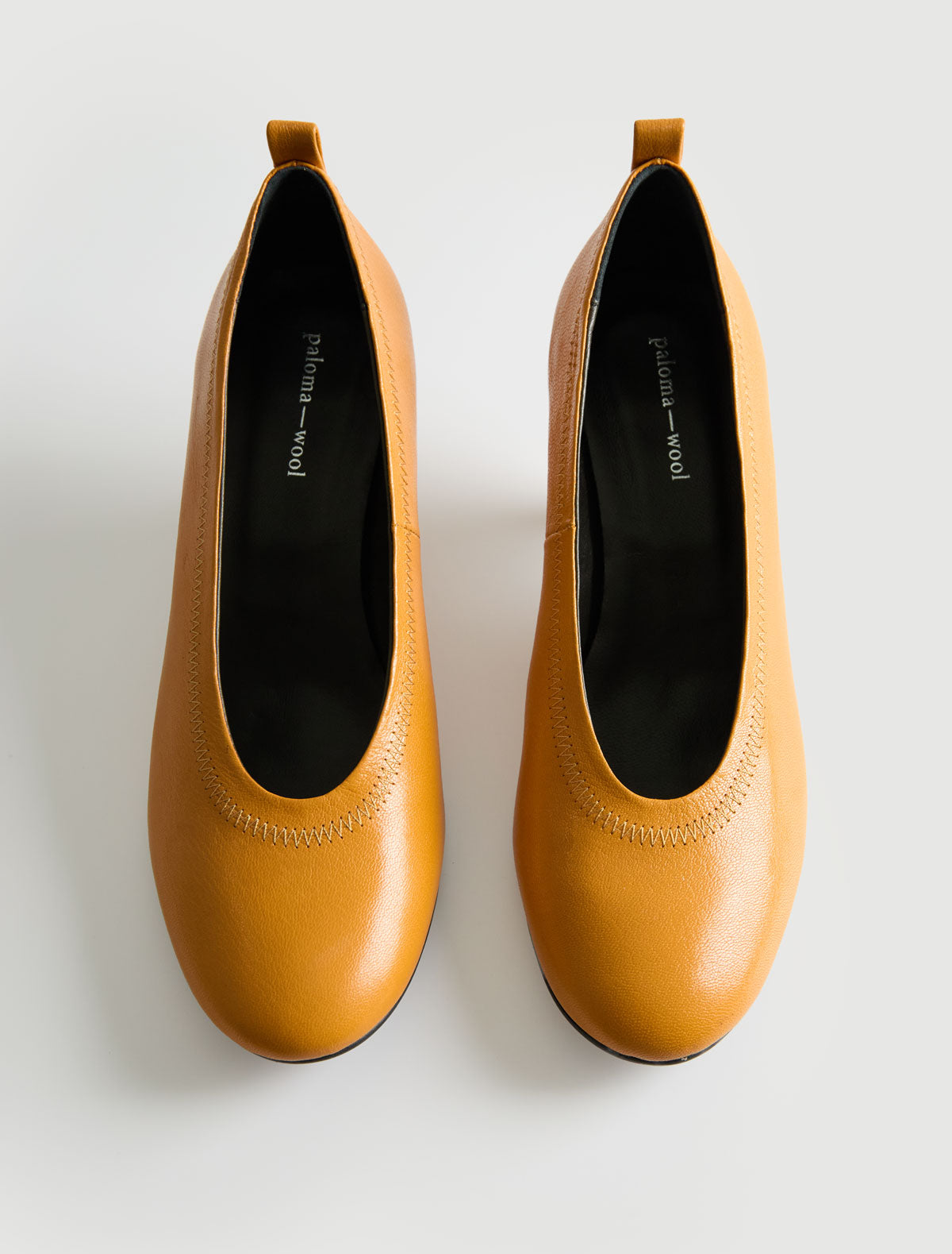 Joelia pump shaped 6 cm heel orange