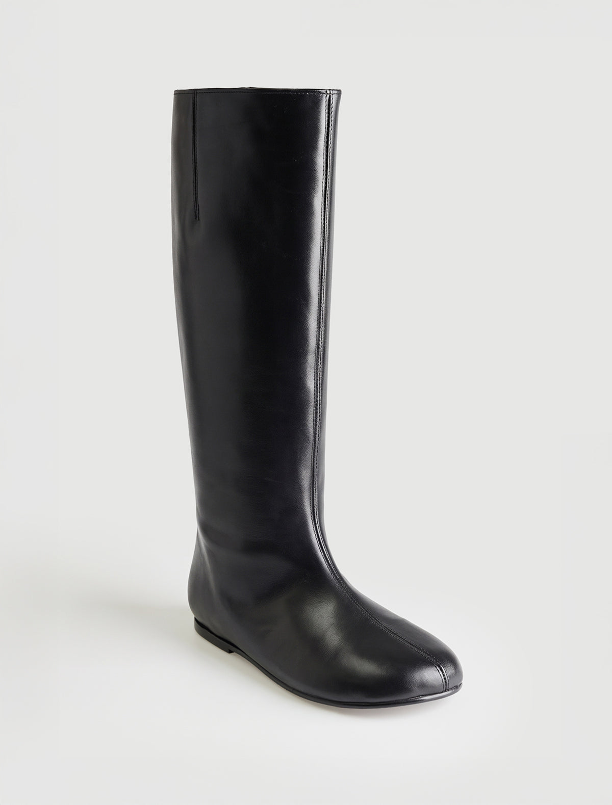 Napoli barefoot high straight leg pull on boots black