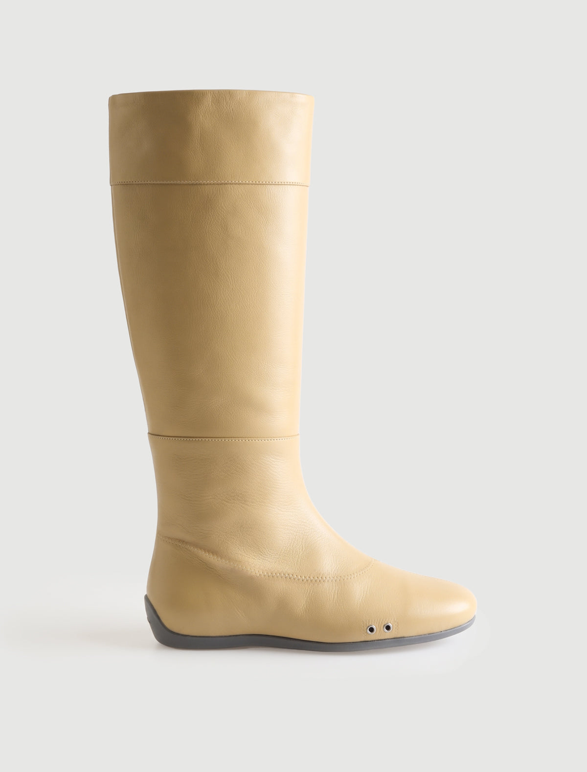 Tall miles water shoe inspired boot miles sneakers ventilation eyelets beige