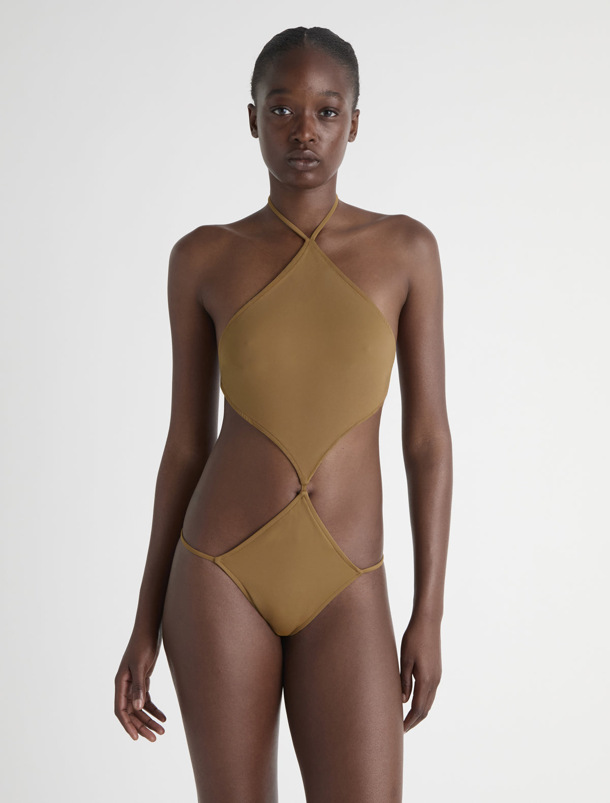 Parle diamond shaped trikini lightbrown