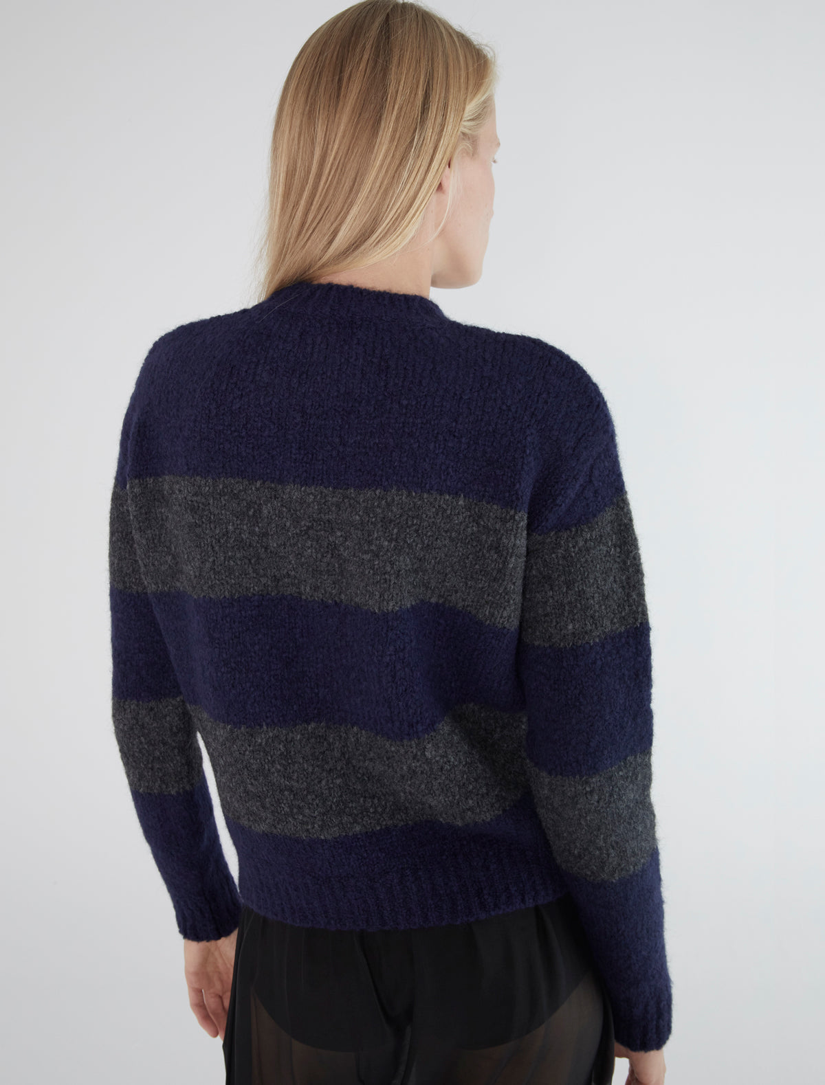 Wally striped heavy knit sweater