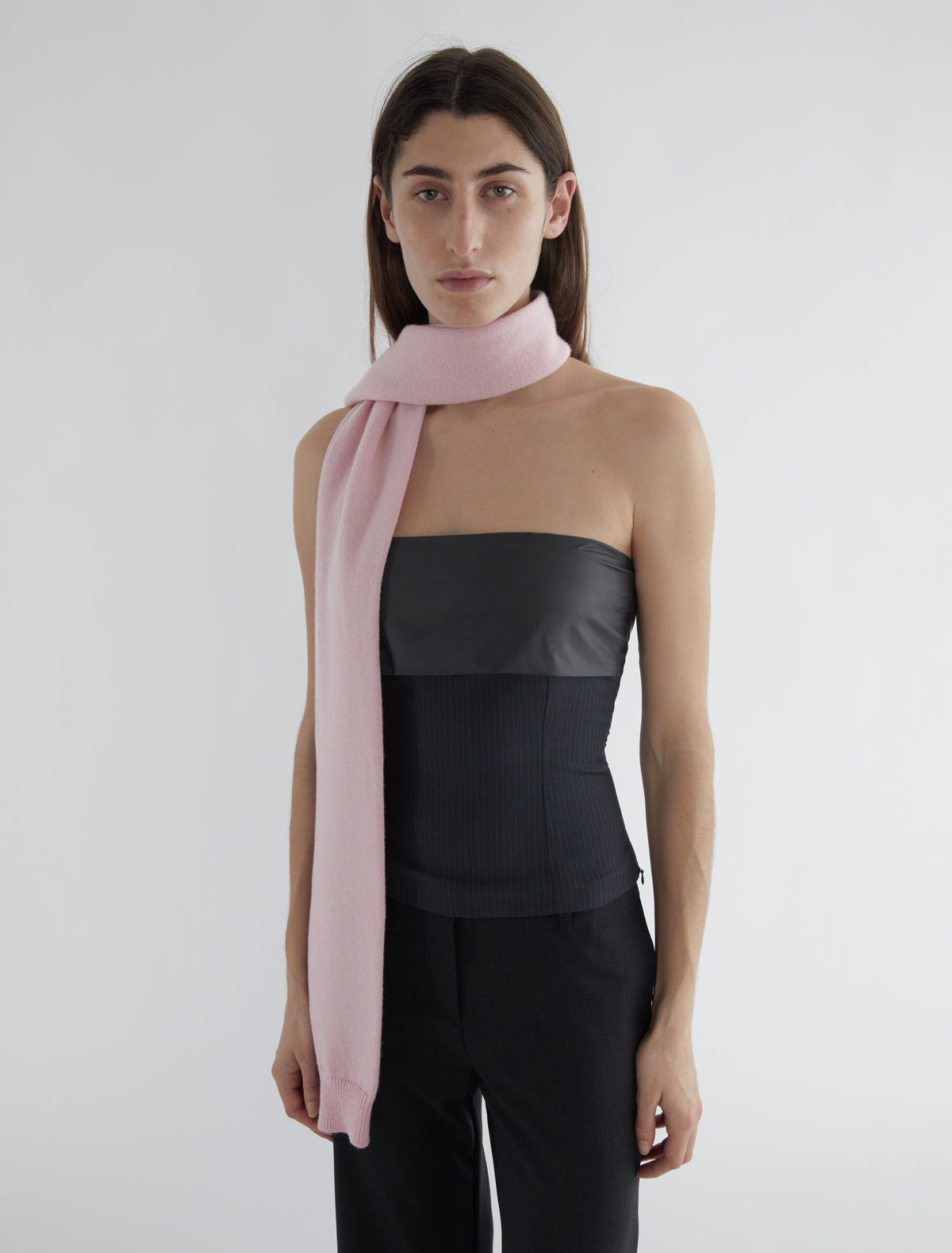 Moix wool scarf cuffs pink