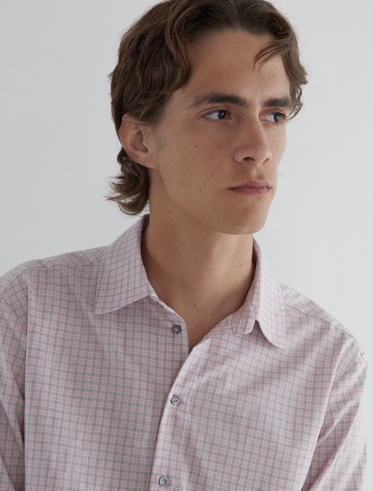 Finita men striped shirt pink