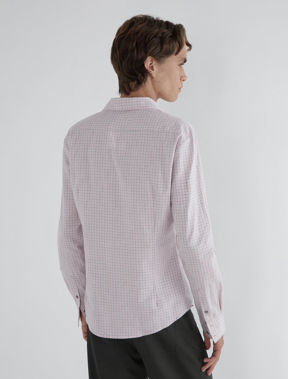 Finita men striped shirt pink