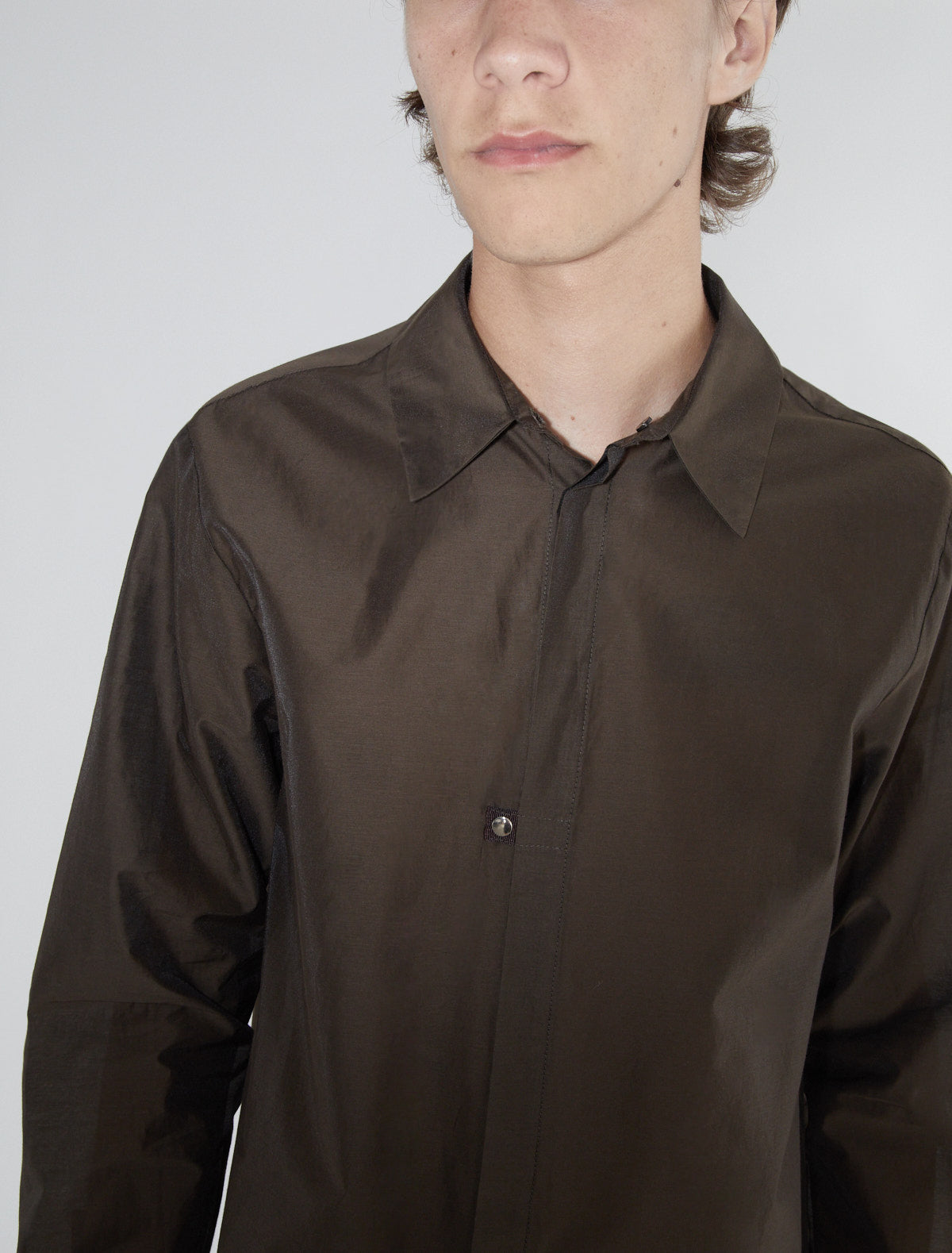 Ines b slightly sheer men shirt