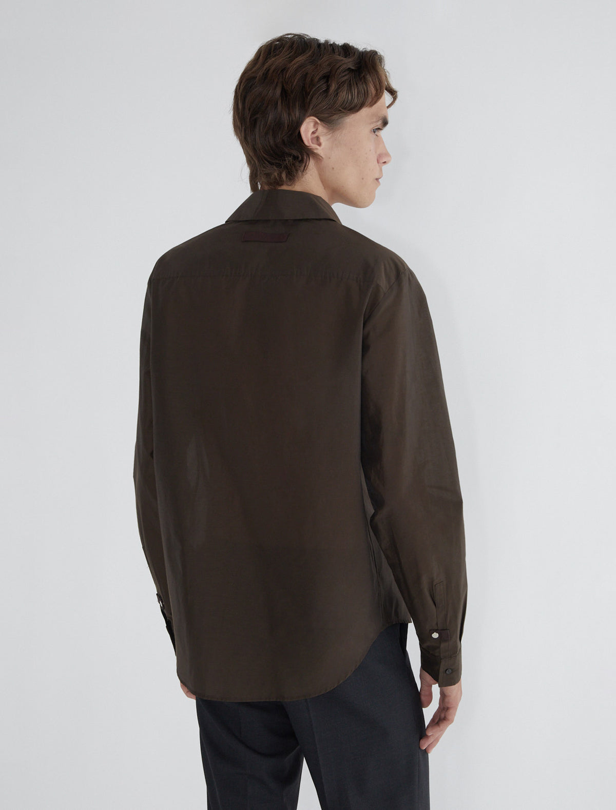 Ines b slightly sheer men shirt