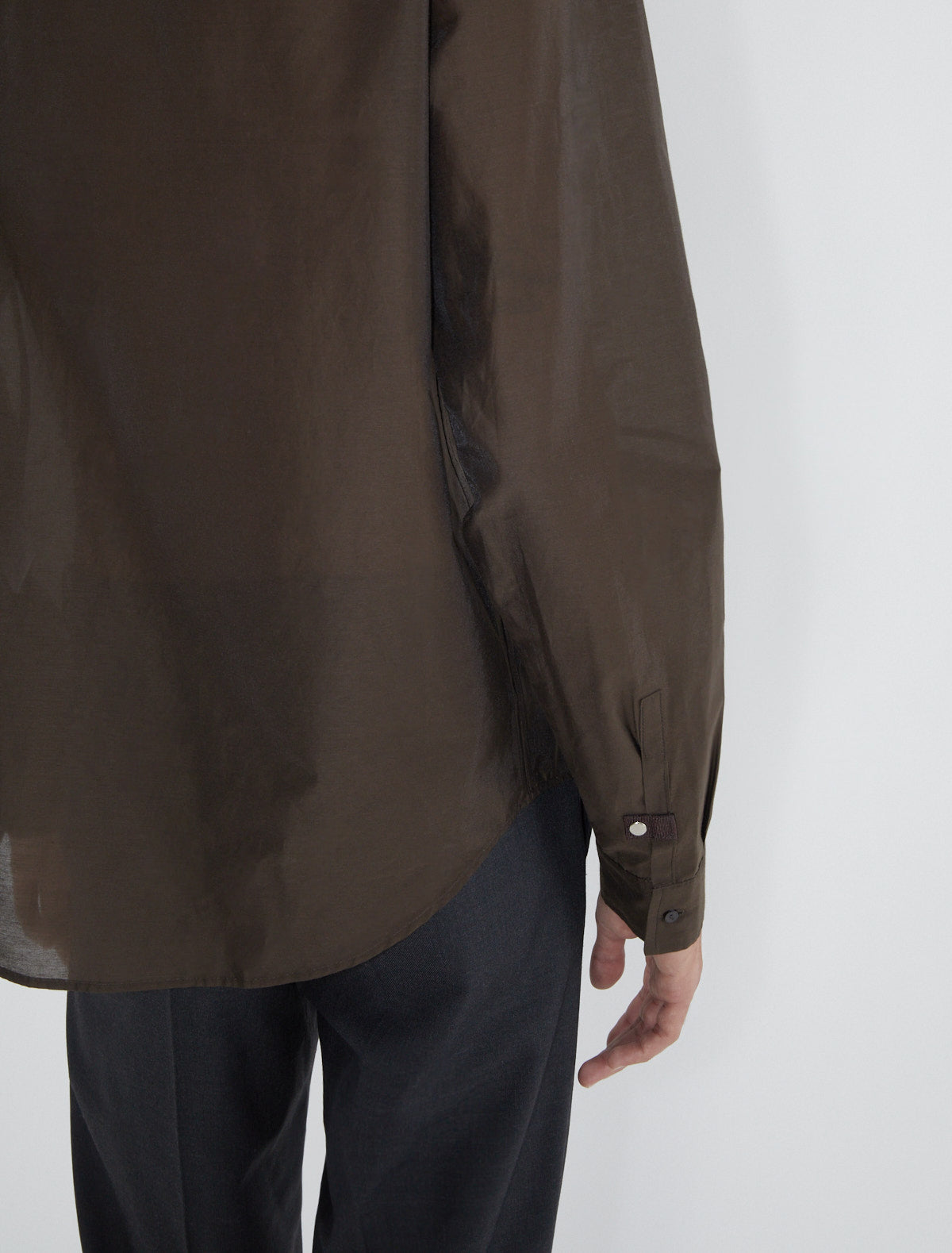 Ines b slightly sheer men shirt