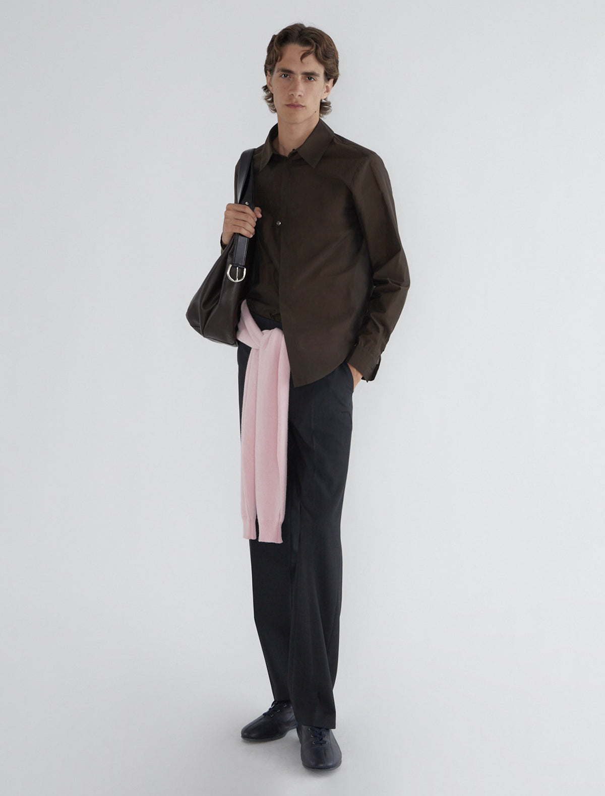 Ines b slightly sheer men shirt