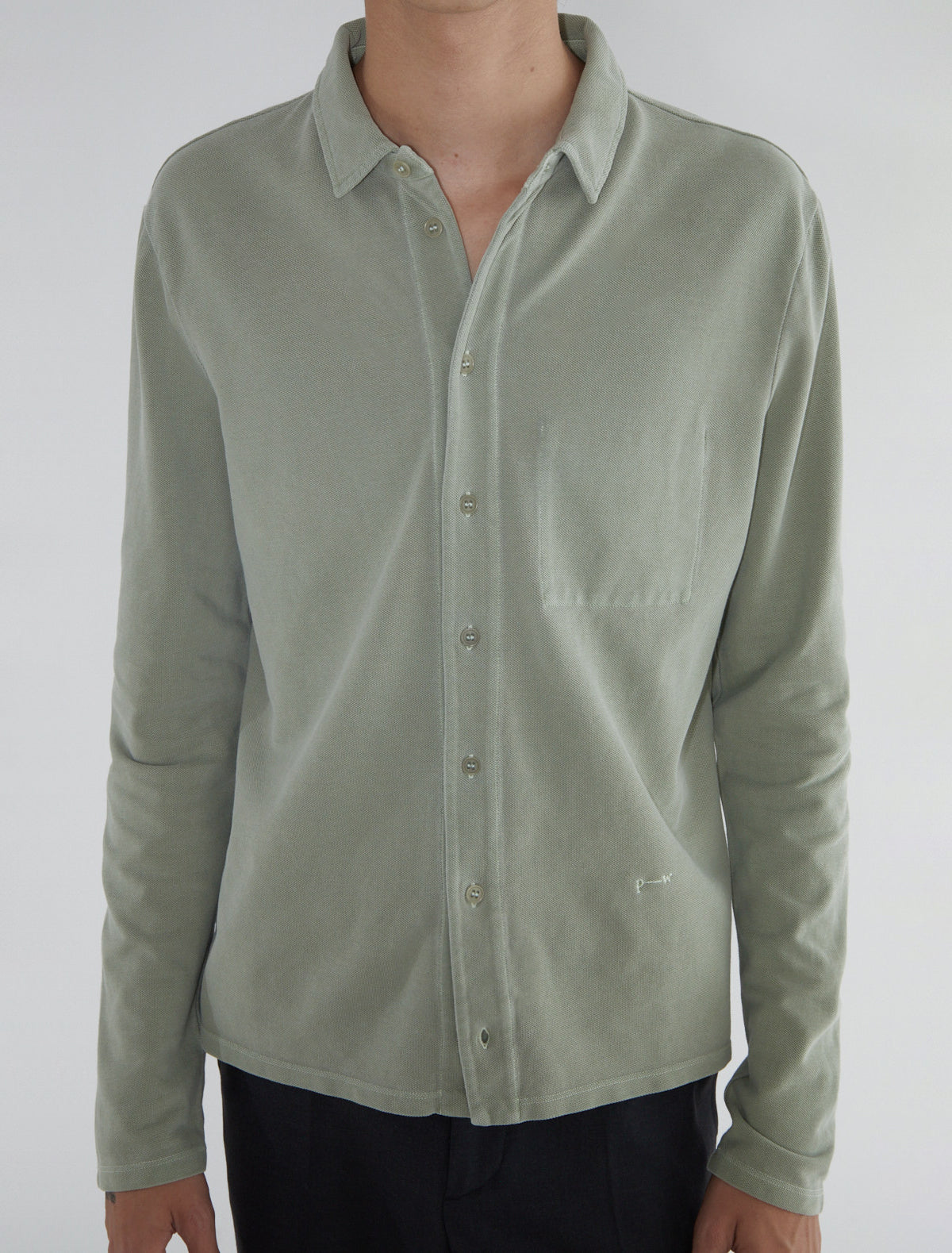 Ludmila pique polo shirt inside pocket khaki