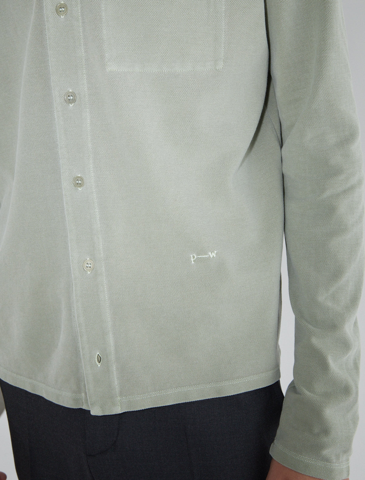 Ludmila pique polo shirt inside pocket khaki