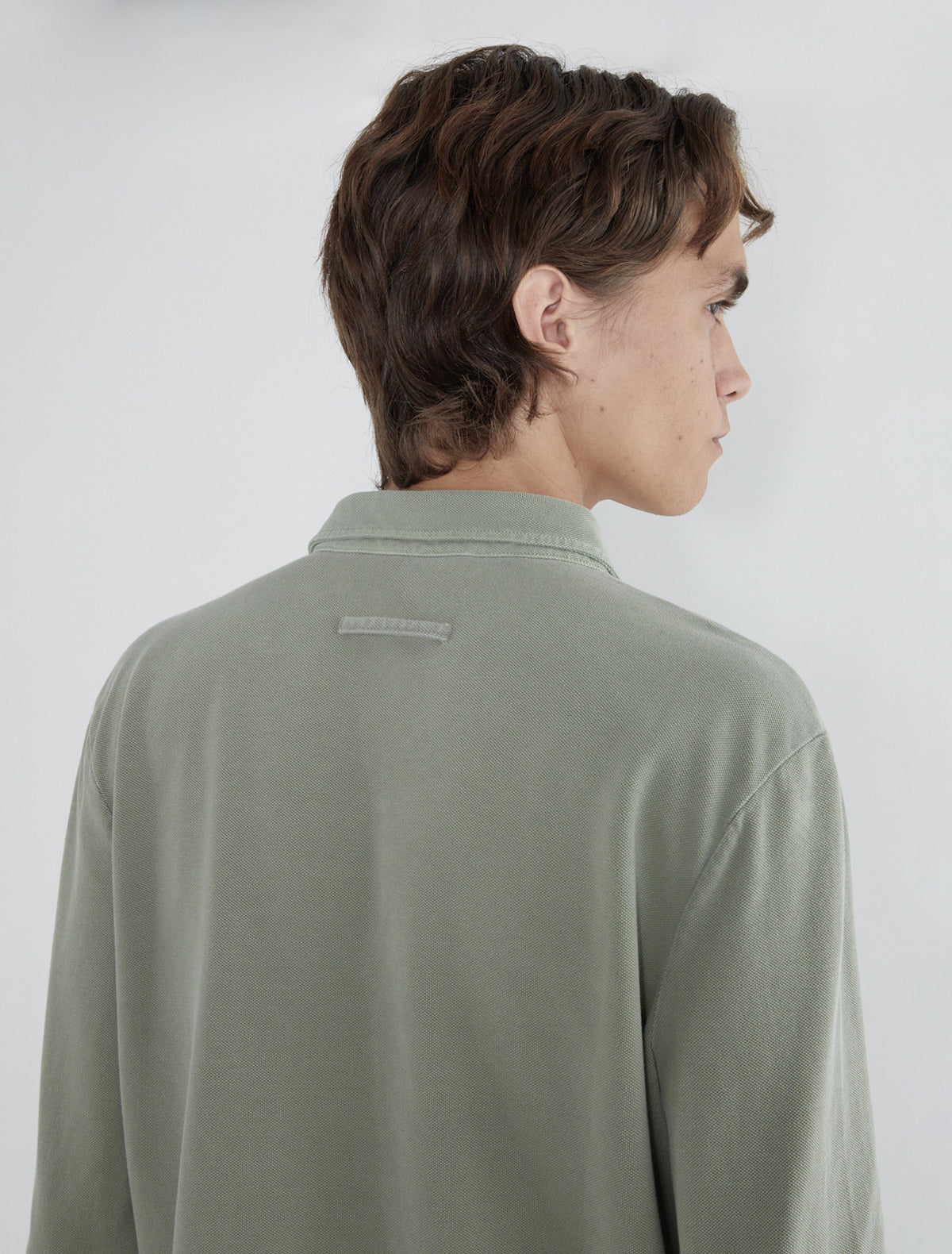 Ludmila pique polo shirt inside pocket khaki