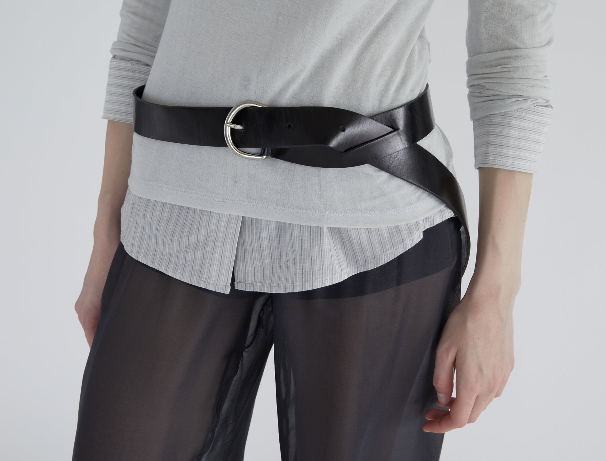 Adela belt double layer black