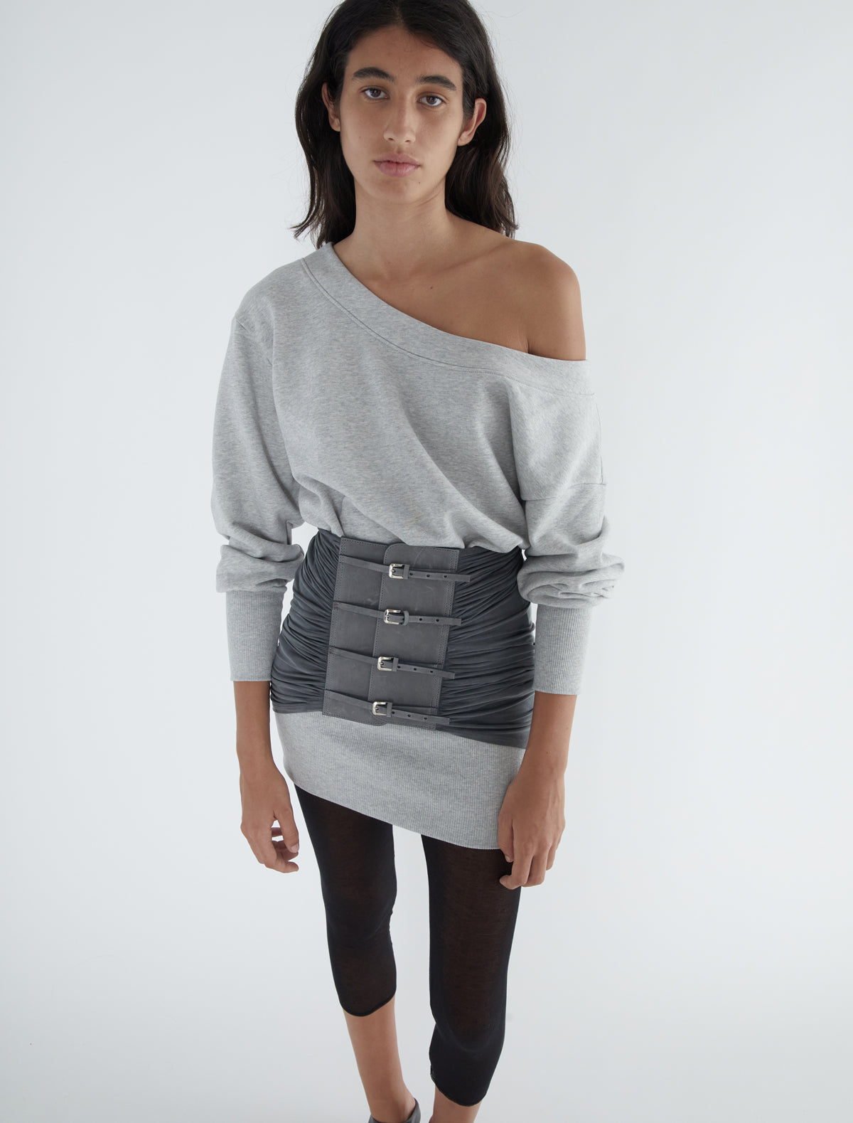 Felini long oversized sweatshirt freece fabric