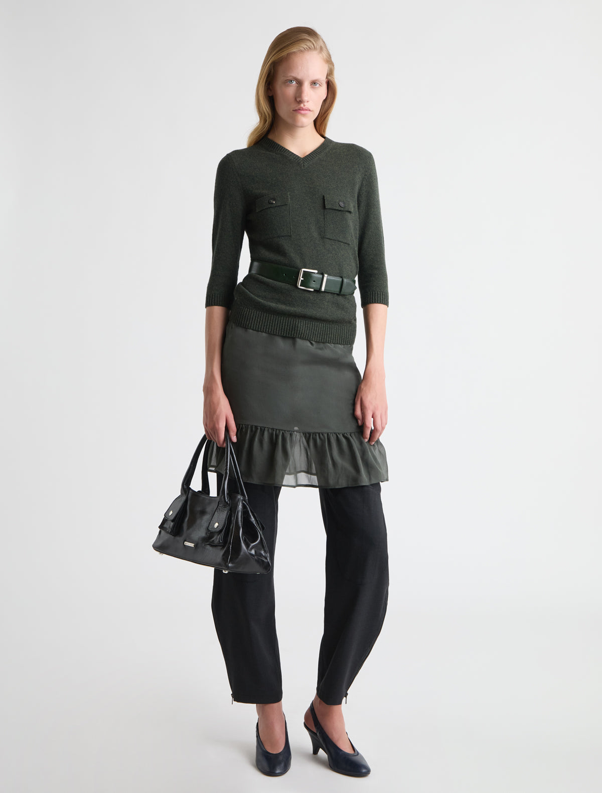 Juana waist verde oscuro 1