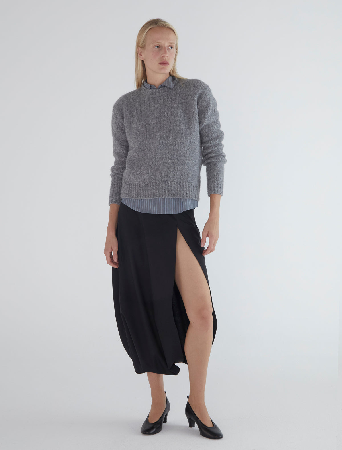 Mileto high waist suit skirt black