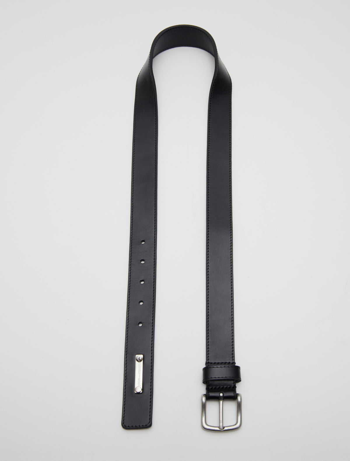 Fasir men belt personlizad plate black