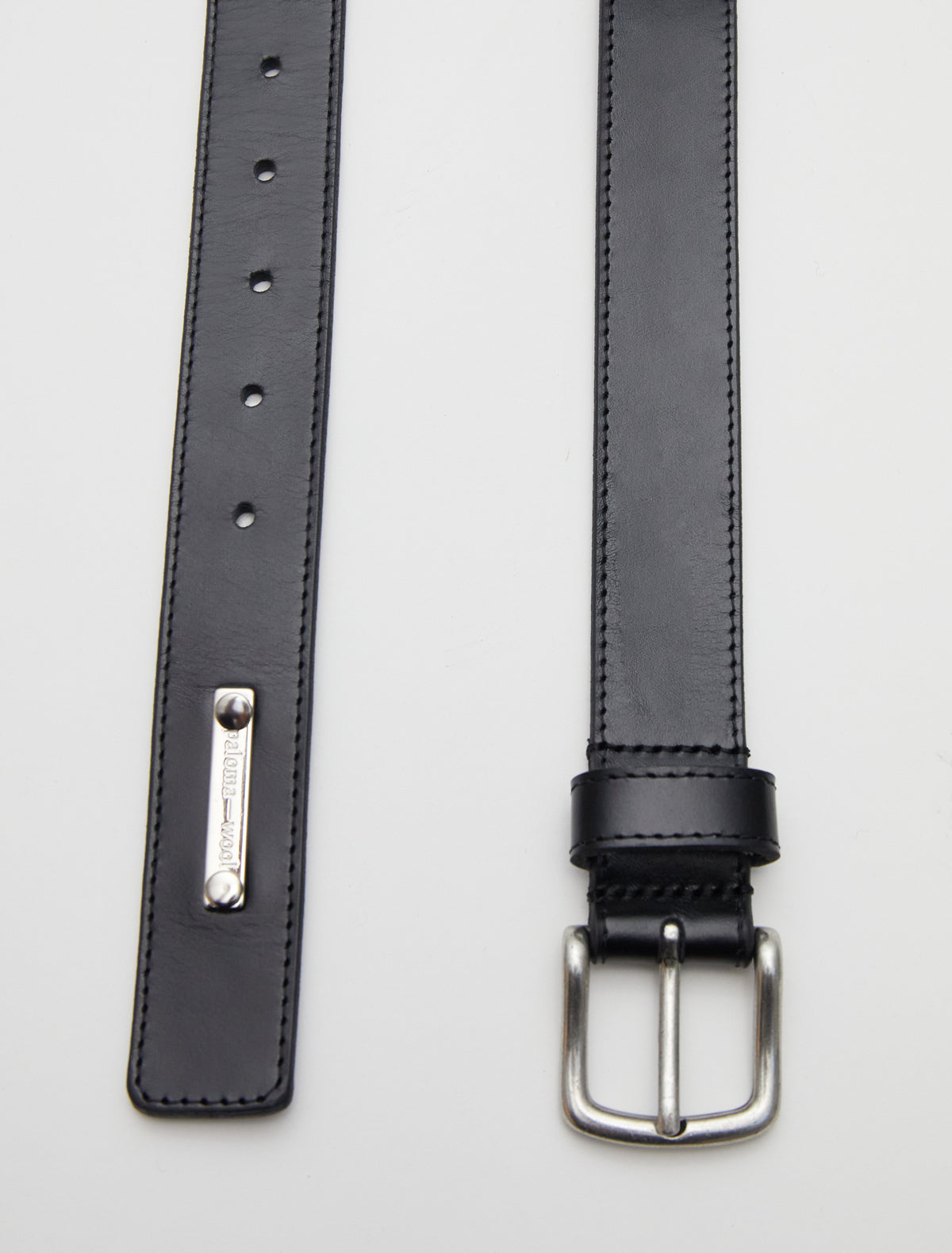 Fasir men belt personlizad plate black
