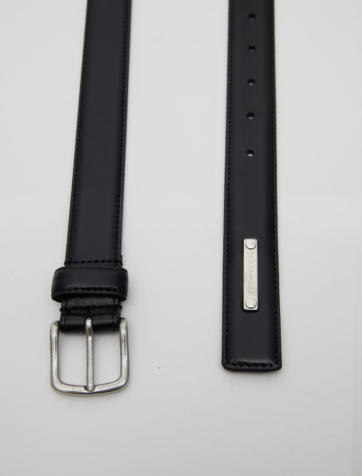 Fasir men belt personlizad plate black