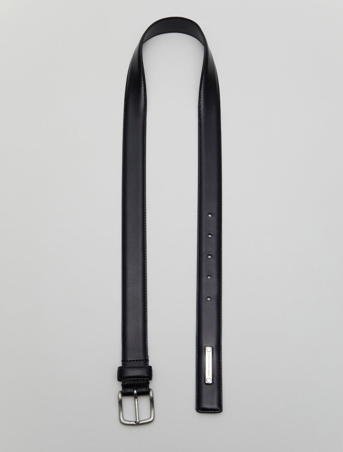 Fasir men belt personlizad plate black