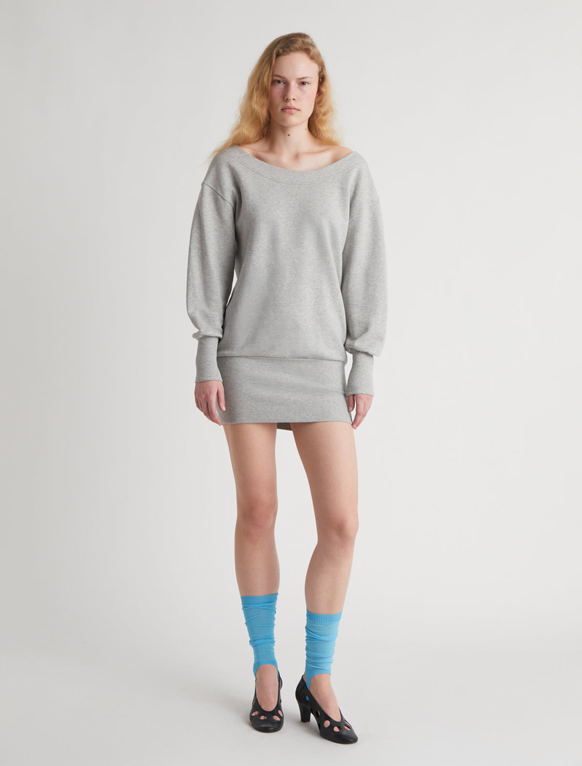 Felini long oversized sweatshirt freece fabric