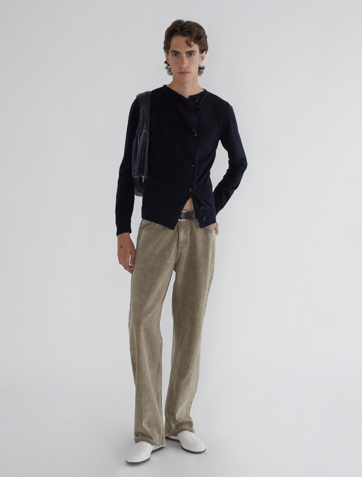 JAMES-Men's five-pocket trousers dyed in brown – paloma wool