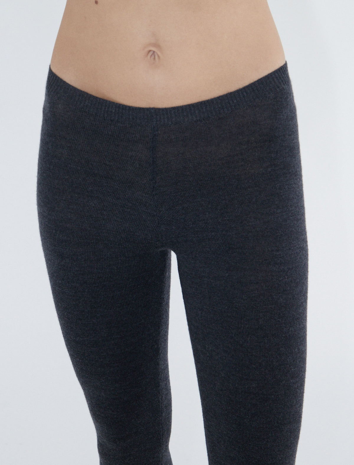 Gustava fuseau tricot pants wool grey