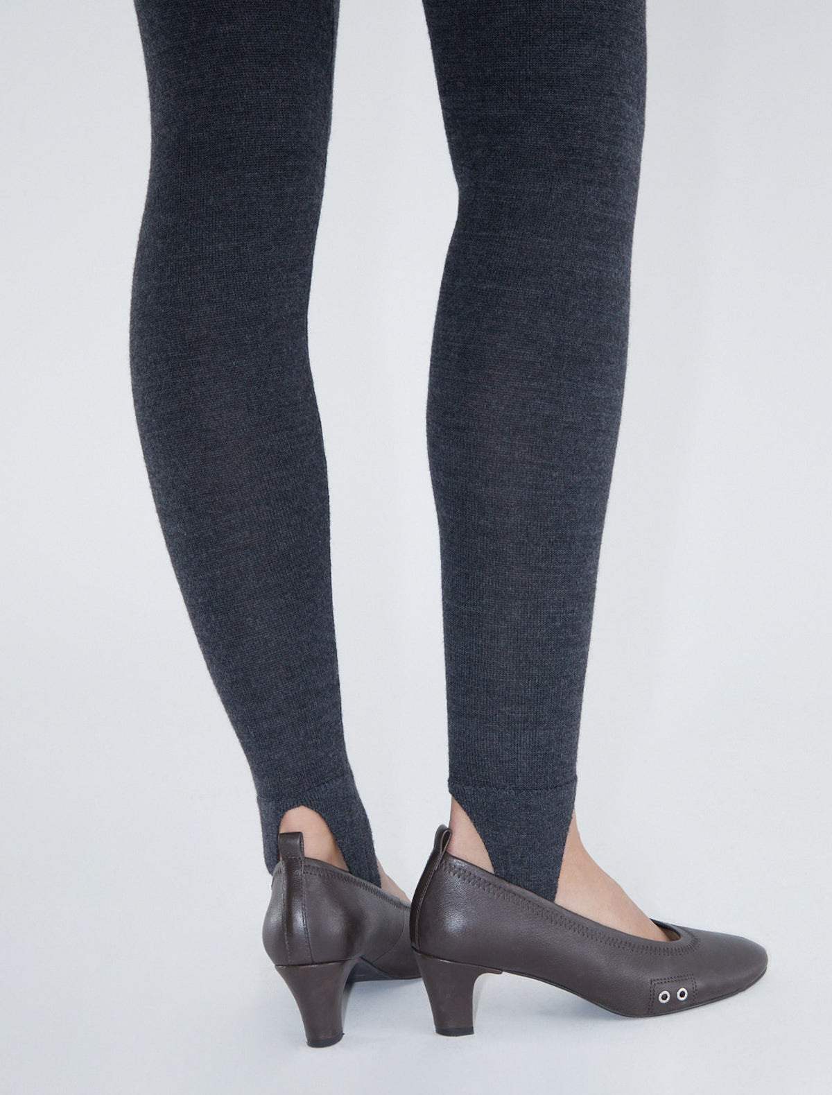 Gustava fuseau tricot pants wool grey