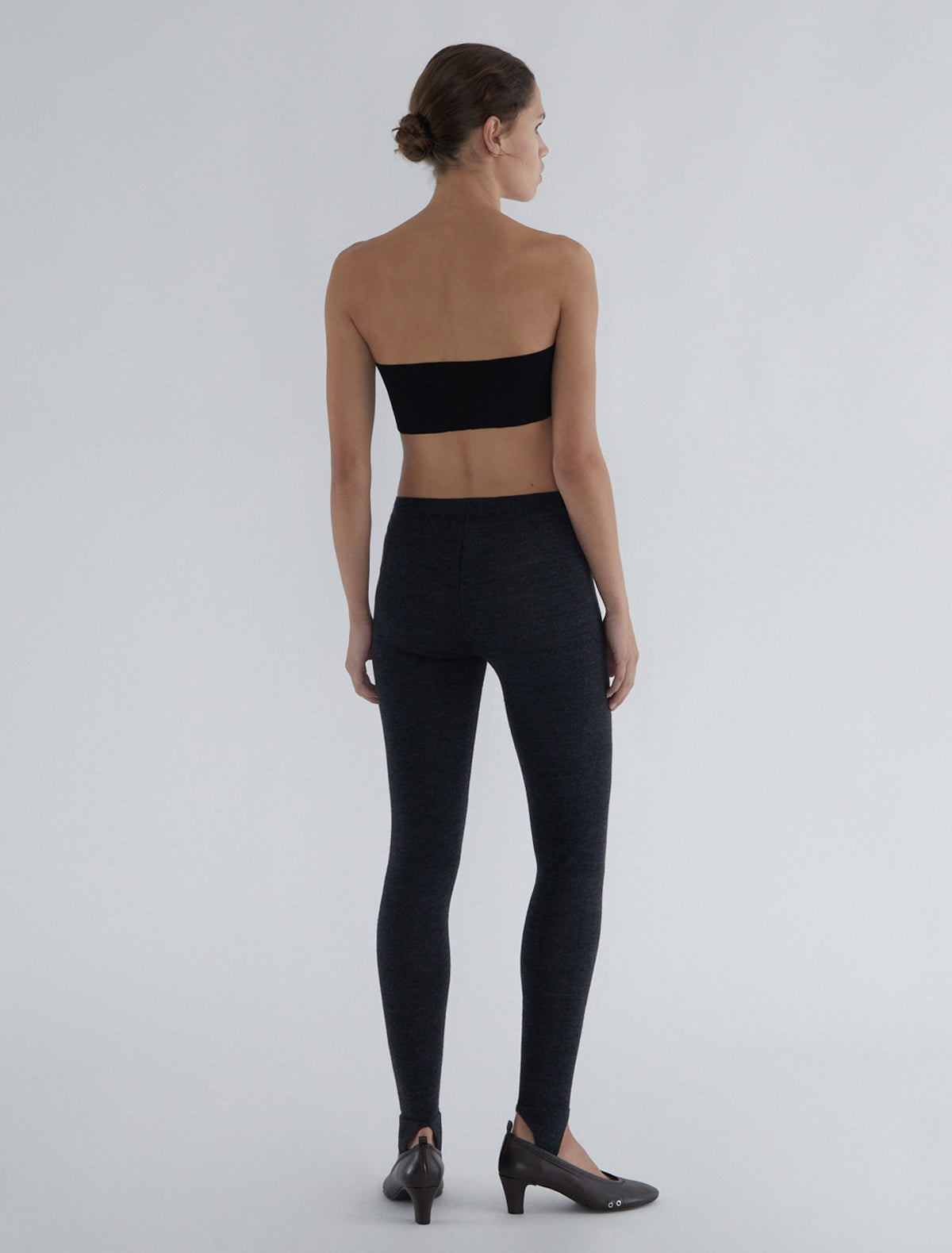 Gustava fuseau tricot pants wool grey