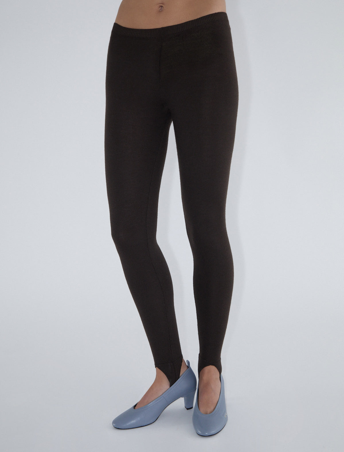 Gustava fuseau tricot pants wool brown