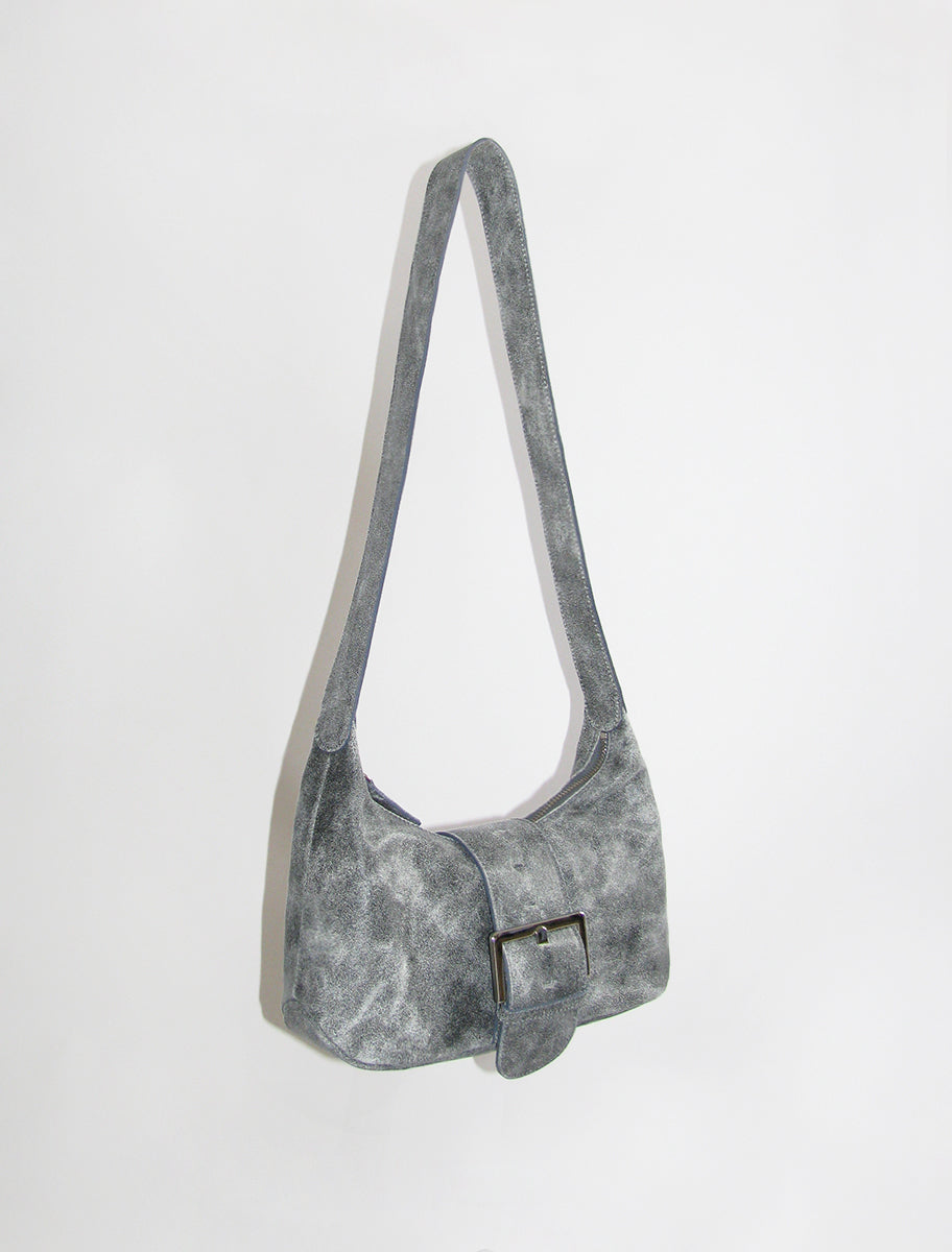 MINI LEONORA-Grey mini version of our Leonora bag