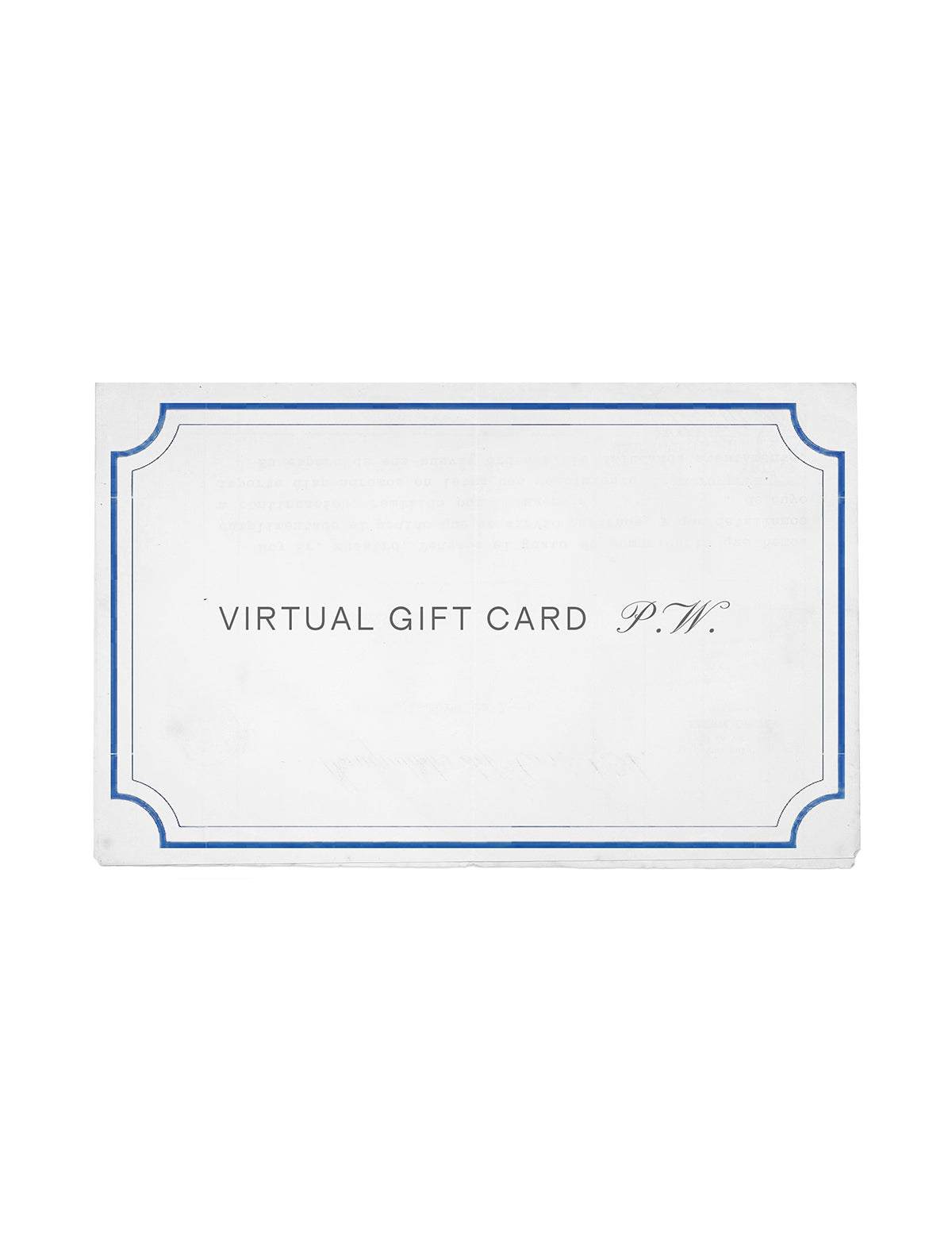 Virtual gift card