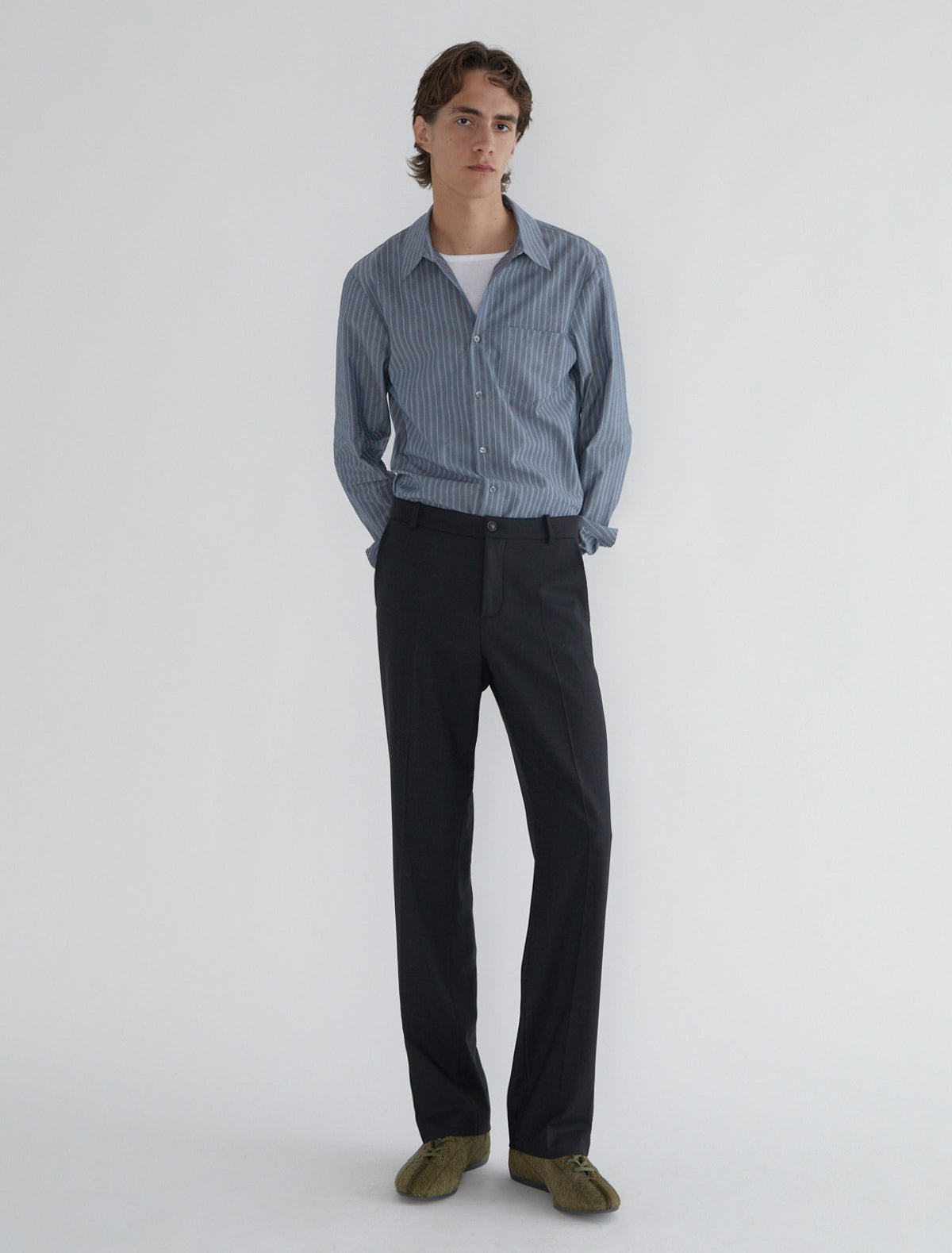 LANE-Grey men's suit pants with side pockets – paloma wool