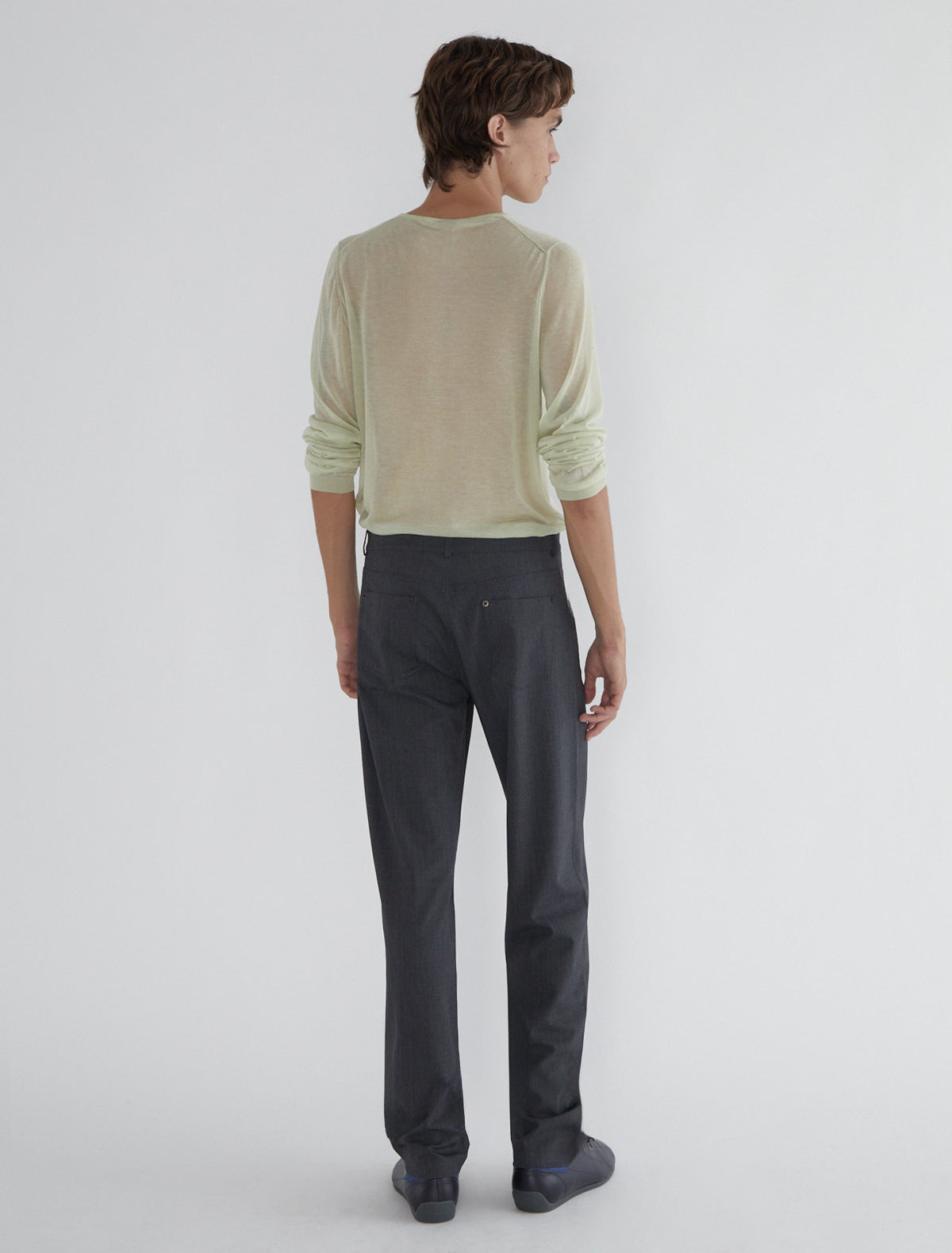 Orlando men trousers fordward seams darkgrey