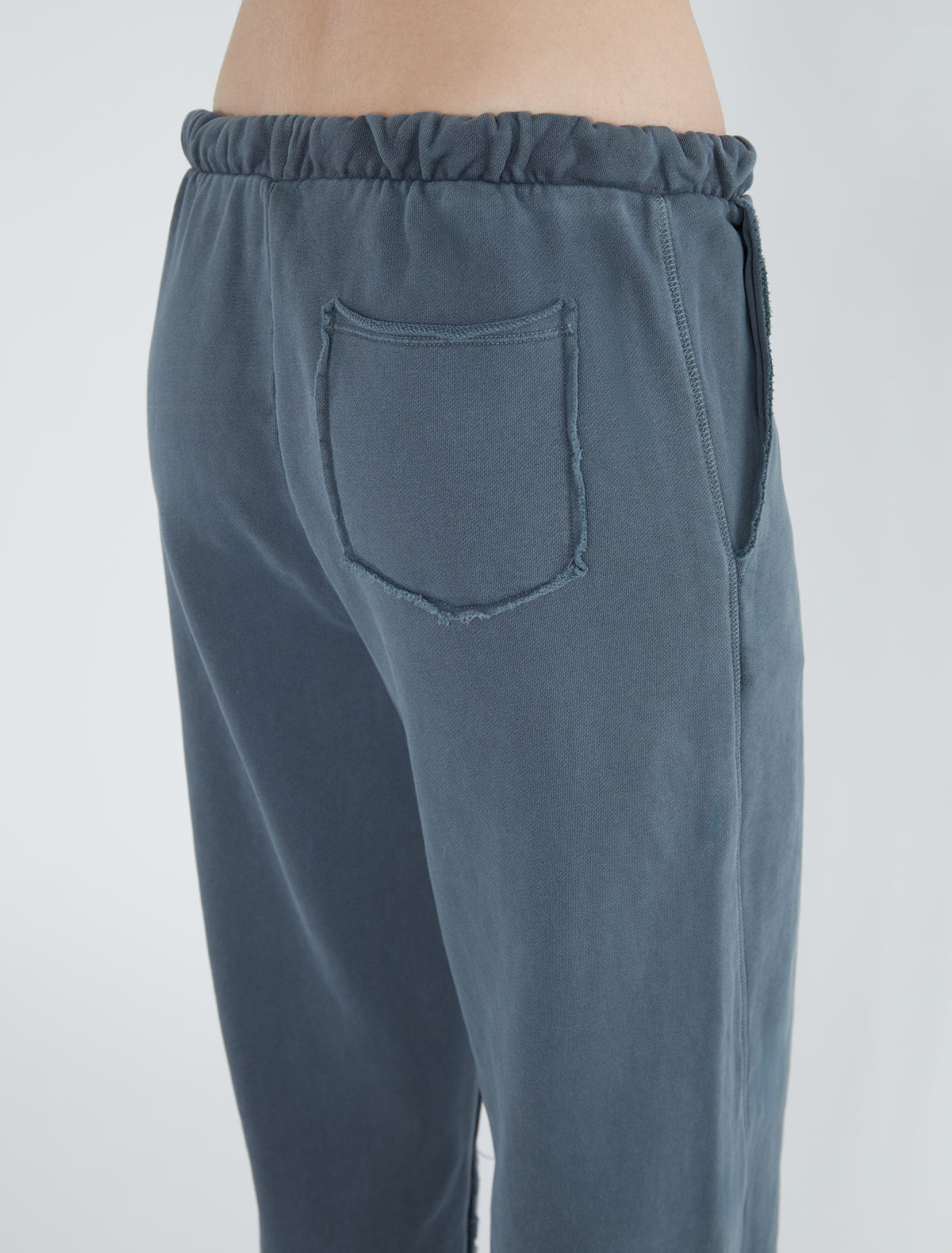 Cooper long sweatpants cuffs hem blue