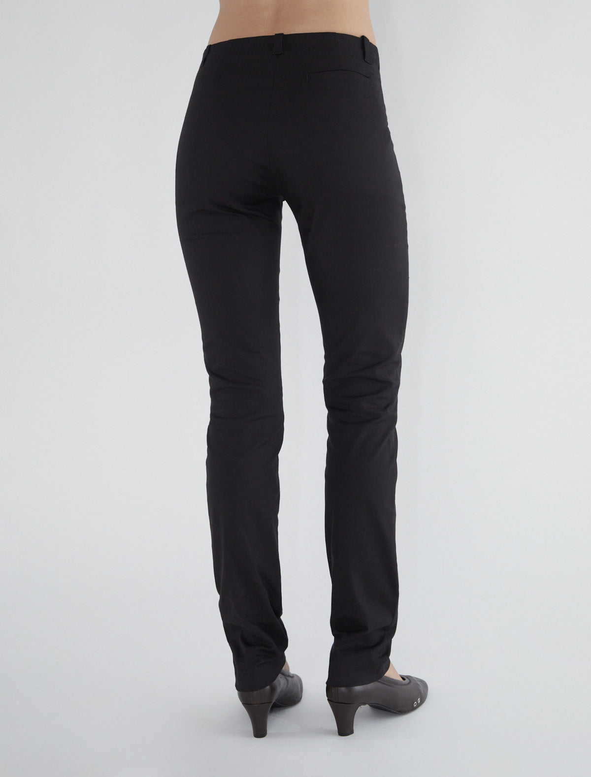 Liu suit fabric pants wrinkle hem brown