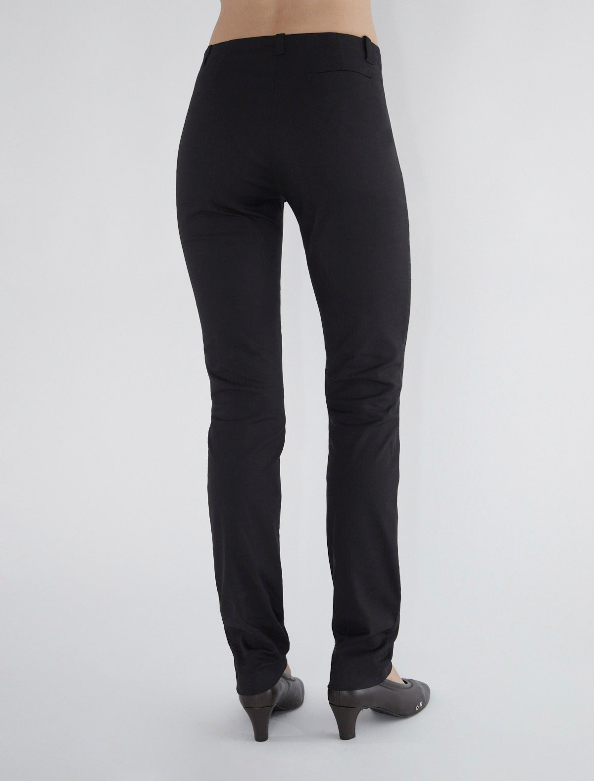 Liu suit fabric pants wrinkle hem brown