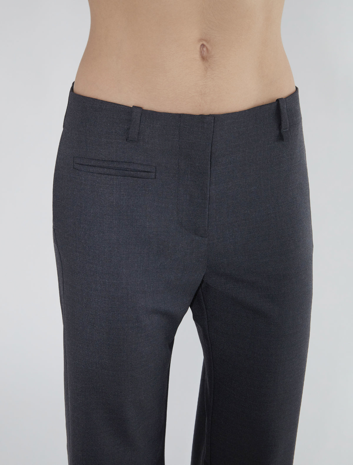 MUIR-Straight suit trousers with a welt pocket on one side