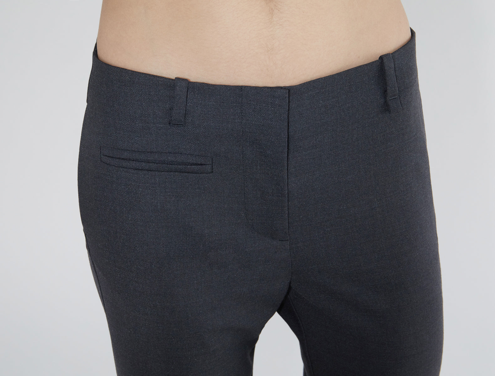MUIR-Straight suit trousers with a welt pocket on one side