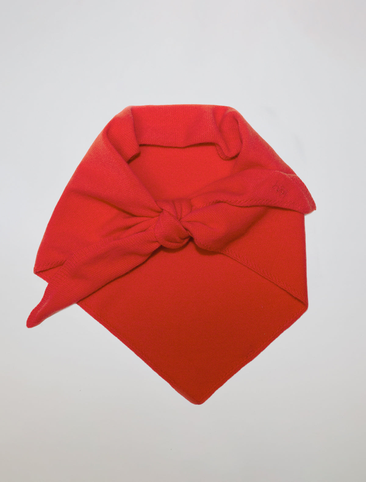 Prima soft warm wool triangle scarf red