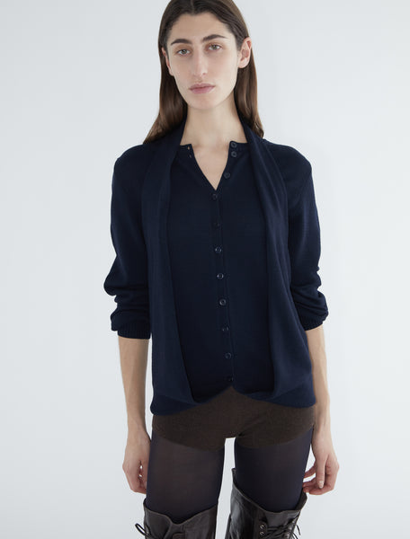 Paloma Wool ニット・セーター カーディガン Sサイズ ネイビー PALOMA WOOL - CRUZ ZIP BLUE – SOLAR MTP
